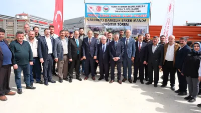 Yozgat’ta hayata geçirilen Manda Islah Projesi kapsamında 20 yetiştiriciye damızlık