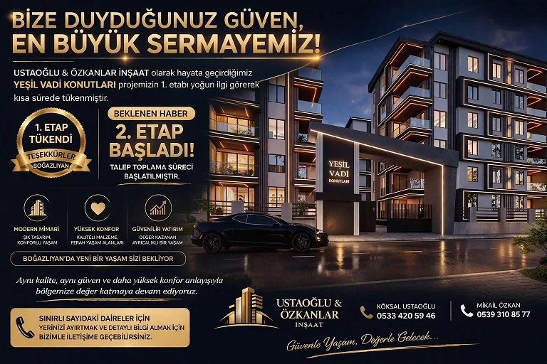Ustaoğlu ve Özkanlar İnşaat, yoğun ilgi gören ultra lüks daire