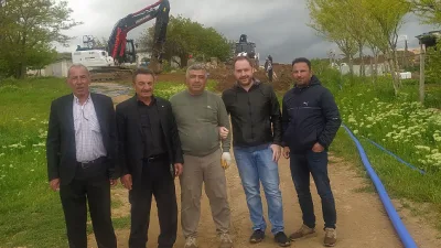 Erkan Eroğlu, Esentepe Köyü’nde su şebekesinin tamamen yenilenmesi için çalışmaların