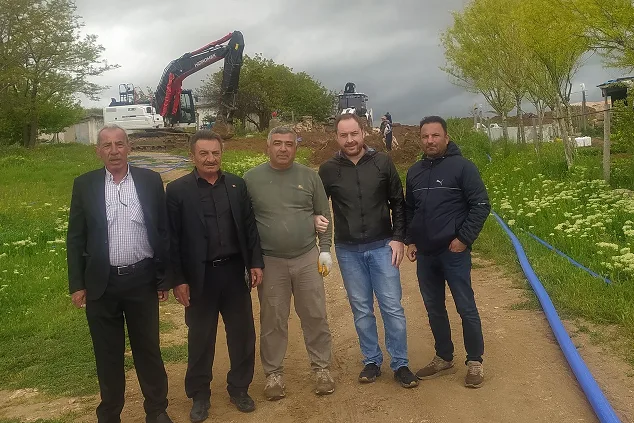 Erkan Eroğlu, Esentepe Köyü’nde su şebekesinin tamamen yenilenmesi için çalışmaların