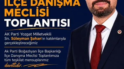 Hacı Yıldırım, AK Parti Boğazlıyan İlçe Danışma Toplantısı’nın 23 Mayıs