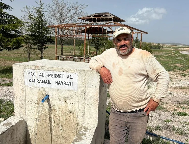 Boğazlıyan Oğulcuk Köyü’nde kuraklık nedeniyle suyu kesilen Mehmet Ali Kahraman