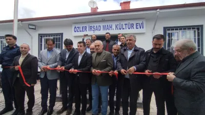 Özler Köyü İrşad Mahallesi’nde yapımı tamamlanan Kültür Evi, yoğun katılımla