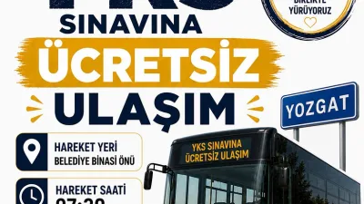 Boğazlıyan Belediyesi, hafta sonu Yozgat’ta yapılacak YKS’ye katılacak öğrenciler için