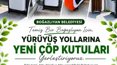 Boğazlıyan Belediyesi, çevre temizliğini artırmak amacıyla yürüyüş yolları ve sosyal