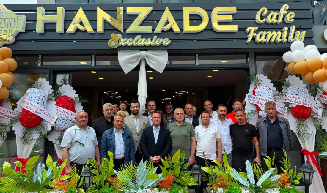 Boğazlıyan’da hizmete giren Hanzade Family Cafe, düzenlenen açılış töreniyle vatandaşların
