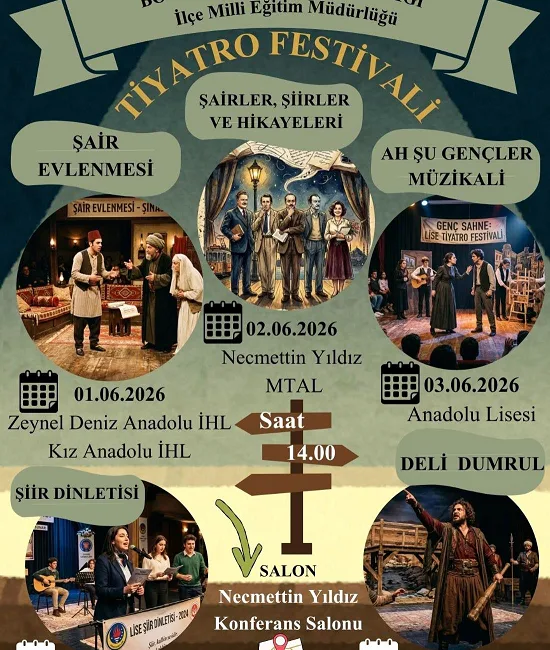 Mustafa Şimşek, Boğazlıyan İlçe Milli Eğitim Müdürlüğü tarafından düzenlenecek Tiyatro