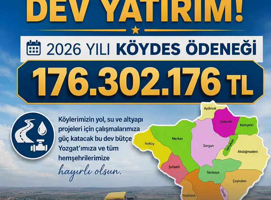 AK Parti Yozgat Milletvekili Süleyman Şahan, 2026 yılı KÖYDES kapsamında