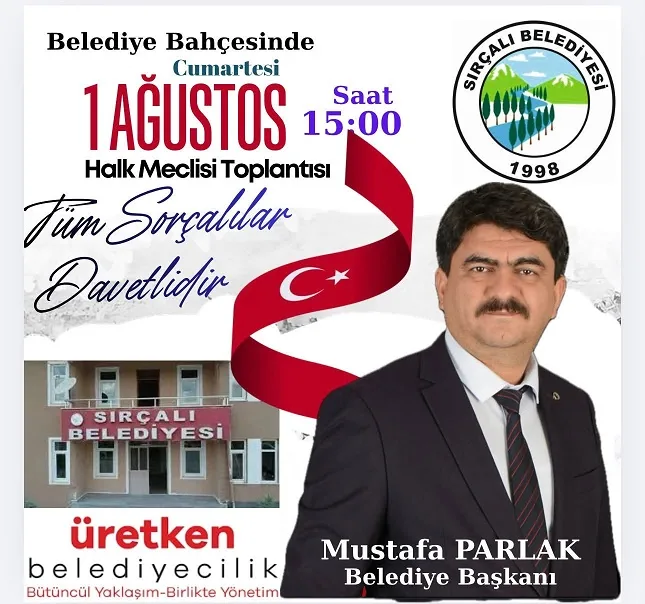 Sırçalı Belediye Başkanı Mustafa Parlak, kasabanın geleceğine yön verecek Halk