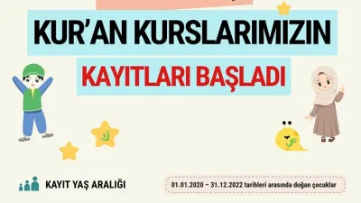Boğazlıyan İlçe Müftülüğü, 4-6 Yaş Kur'an Kursları için ön kayıt