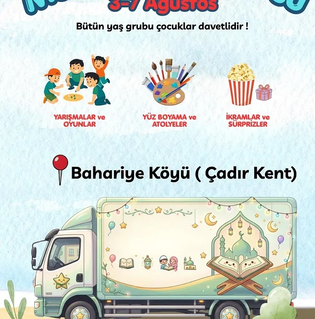 Boğazlıyan İlçe Müftülüğü tarafından düzenlenen Mobil Kur’an Kursu, 3-7 Ağustos