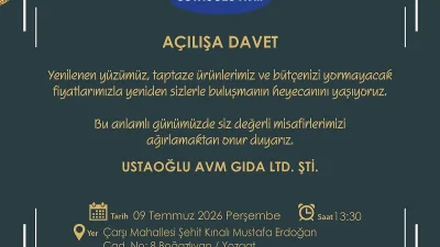Boğazlıyan’da yenilenen konseptiyle hizmet verecek olan Ustaoğlu AVM, 9 Temmuz