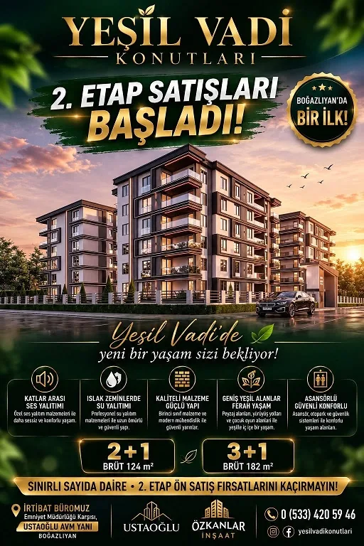 Ustaoğlu İnşaat ve Özkanlar İnşaat konsorsiyumu tarafından hayata geçirilen Yeşil