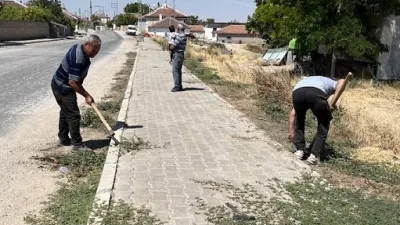 Muhtar Ahmet Şahiner, amaçlarının köy halkına daha temiz ve düzenli