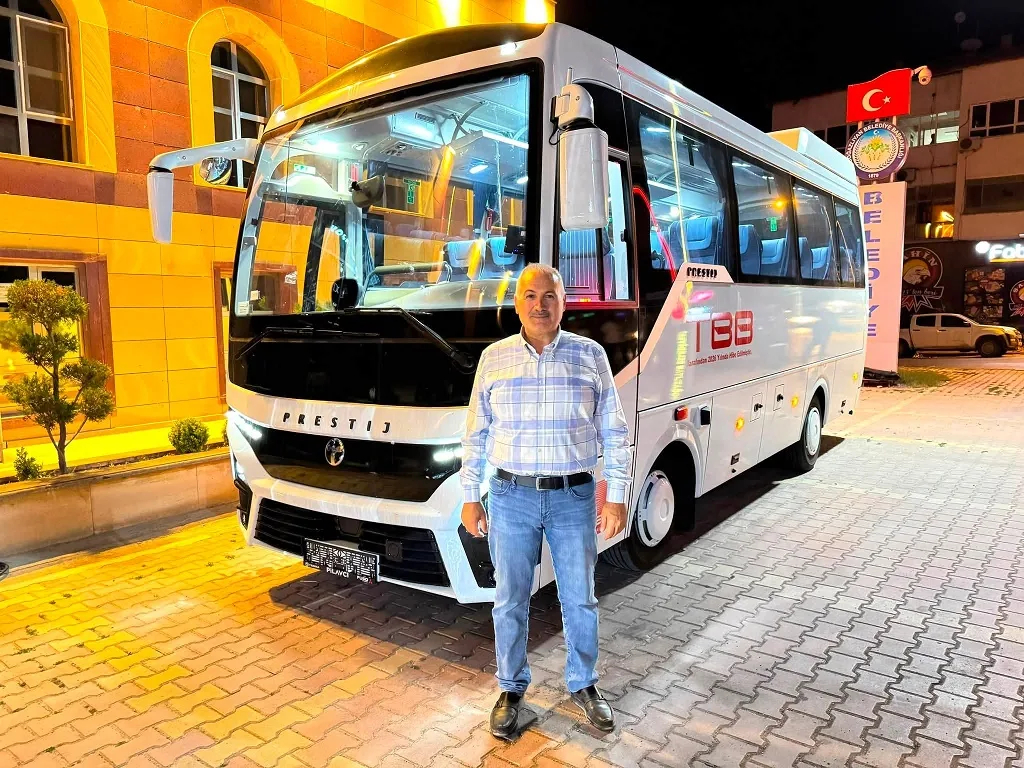 Boğazlıyan Belediyesi, Türkiye Belediyeler Birliği tarafından hibe edilen yeni otobüsü