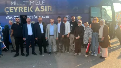 AK Parti Boğazlıyan İlçe Başkanı Hacı Yıldırım ve ilçe teşkilatı,