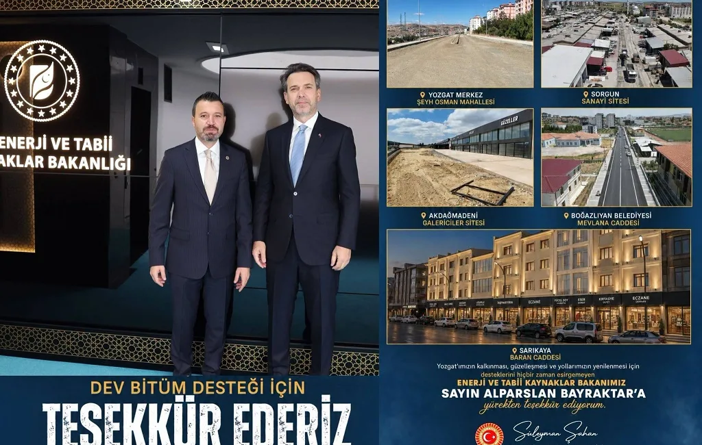 Enerji ve Tabii Kaynaklar Bakanı Alparslan Bayraktar’ı ziyaret eden Şahan,