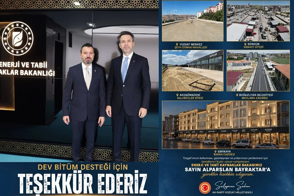 Enerji ve Tabii Kaynaklar Bakanı Alparslan Bayraktar’ı ziyaret eden Şahan,