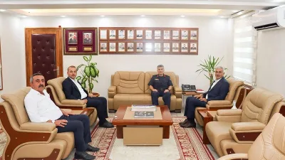 Ovakent Belediye Başkanı Tuncay Erdoğan ile Yenipazar Belediye Başkanı Mustafa