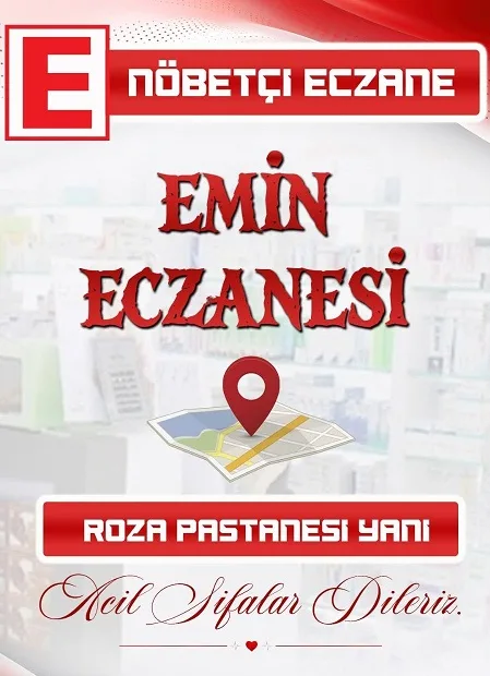 Boğazlıyan’da bugün nöbetçi eczane olarak Emin Eczanesi vatandaşlara hizmet verecek.