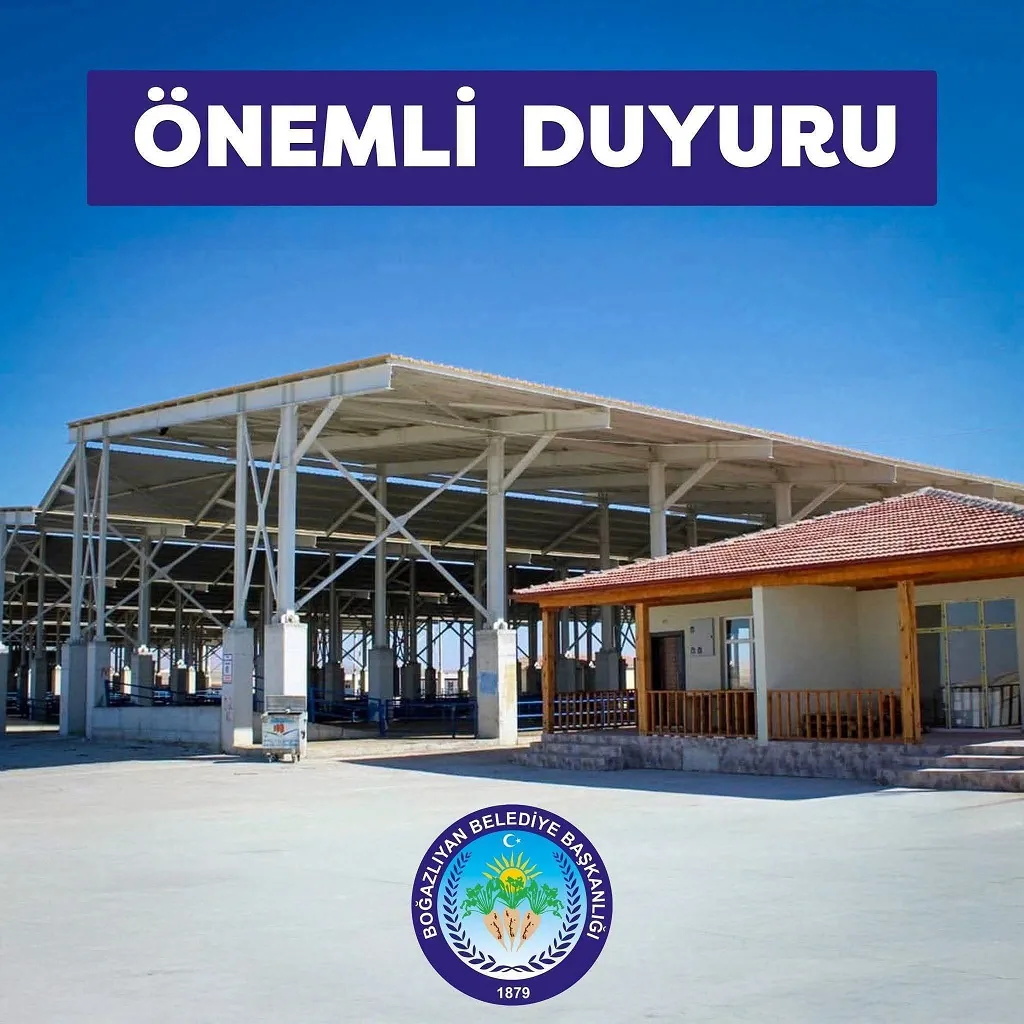 Boğazlıyan Belediyesi Hayvan Pazarı, her hafta cuma gününü cumartesiye bağlayan