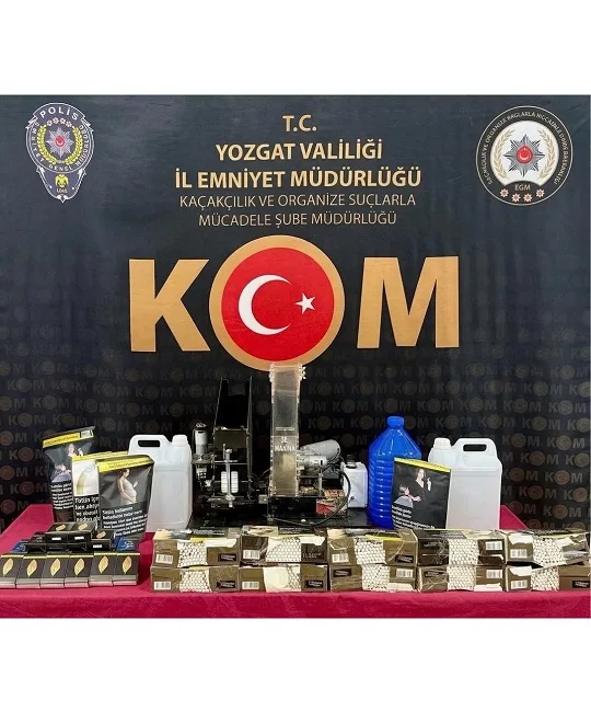 Yozgat il merkezi ve Yerköy’de kaçakçılık suçlarıyla mücadele kapsamında düzenlenen