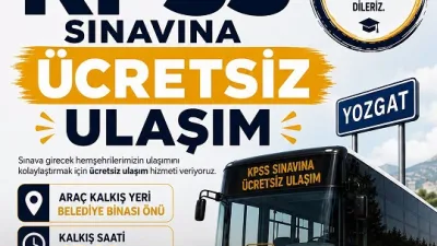 Boğazlıyan Belediye Başkanı Gökhan Coşar, hafta sonu yapılacak KPSS sınavı