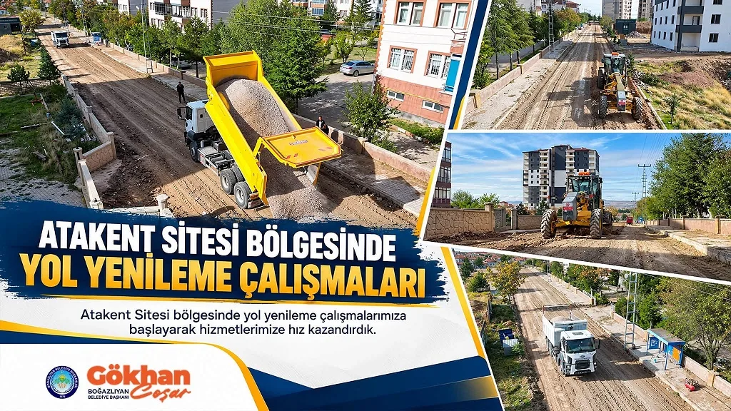 Boğazlıyan Belediyesi, Atakent Sitesi bölgesinde yol yenileme çalışmalarına başladı. Başkan