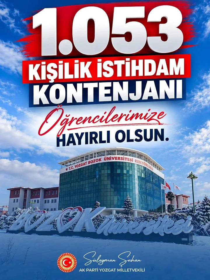 AK Parti Yozgat Milletvekili Süleyman Şahan, İŞKUR Gençlik Programı kapsamında