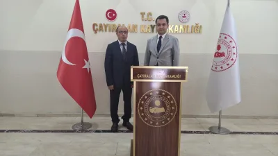 Çayıralan Diva-Sen İlçe Başkanı İlhami Çamsarı, ilçeye yeni atanan Kaymakam