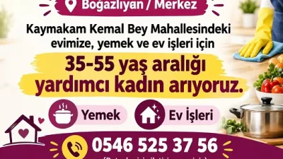 Boğazlıyan Kaymakam Kemal Bey Mahallesi’nde bulunan bir evde yemek ve