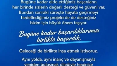 Boğazlıyan Ticaret Borsası Başkanı Harun Halıcı, üyelerine yönelik mesajında birlik,