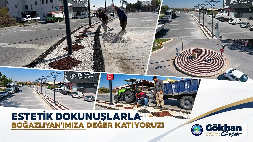 Boğazlıyan Belediye Başkanı Gökhan Coşar, ilçenin farklı noktalarında sürdürülen peyzaj