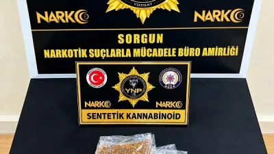 Yozgat İl Emniyet Müdürlüğü Narkotik ekiplerinin Sorgun’da gerçekleştirdiği çalışmada, uyuşturucu
