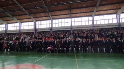 Boğazlıyan’da 29 Ekim Cumhuriyet Bayramı kutlamalarının yapıldığı kapalı spor salonu,