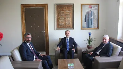 Boğazlıyan Ticaret Borsası Başkanı Bekir Polat ve Başkan Yardımcısı Mehmet