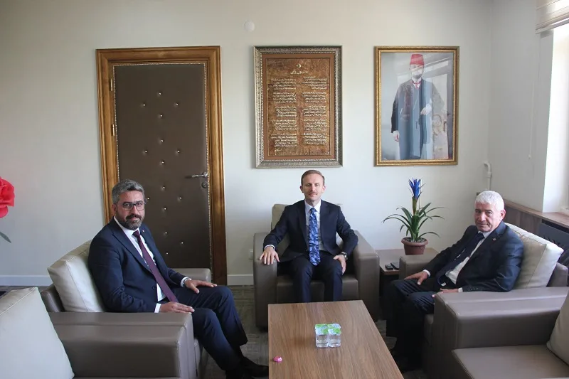 Boğazlıyan Ticaret Borsası Başkanı Bekir Polat ve Başkan Yardımcısı Mehmet